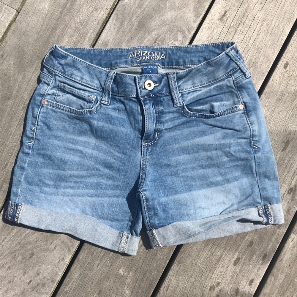 Arizona jean shorts with cuffed hem